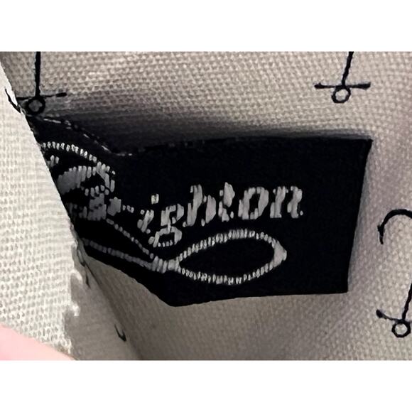 Brighton Anchor Leather Zip Around Tech Wallet Wristlet Organize Nautical Preppy - Picture 9 of 10